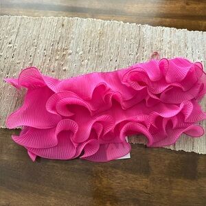 Zara Fuchsia Ruffled Top